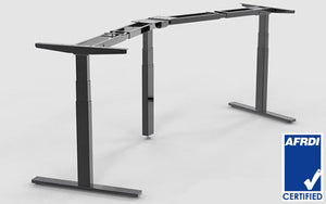 PROFESSIONAL ELECTRIC STANDING DESK - FRAME ONLY - 3 MOTOR (AFRDI CERTIFIED) 90deg, 120deg & 180 degree angles possible. - Free shipping & delivery